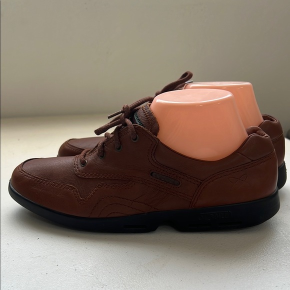 Ecco Brown Leather lace up walking shoe Mobile - Picture 3 of 8